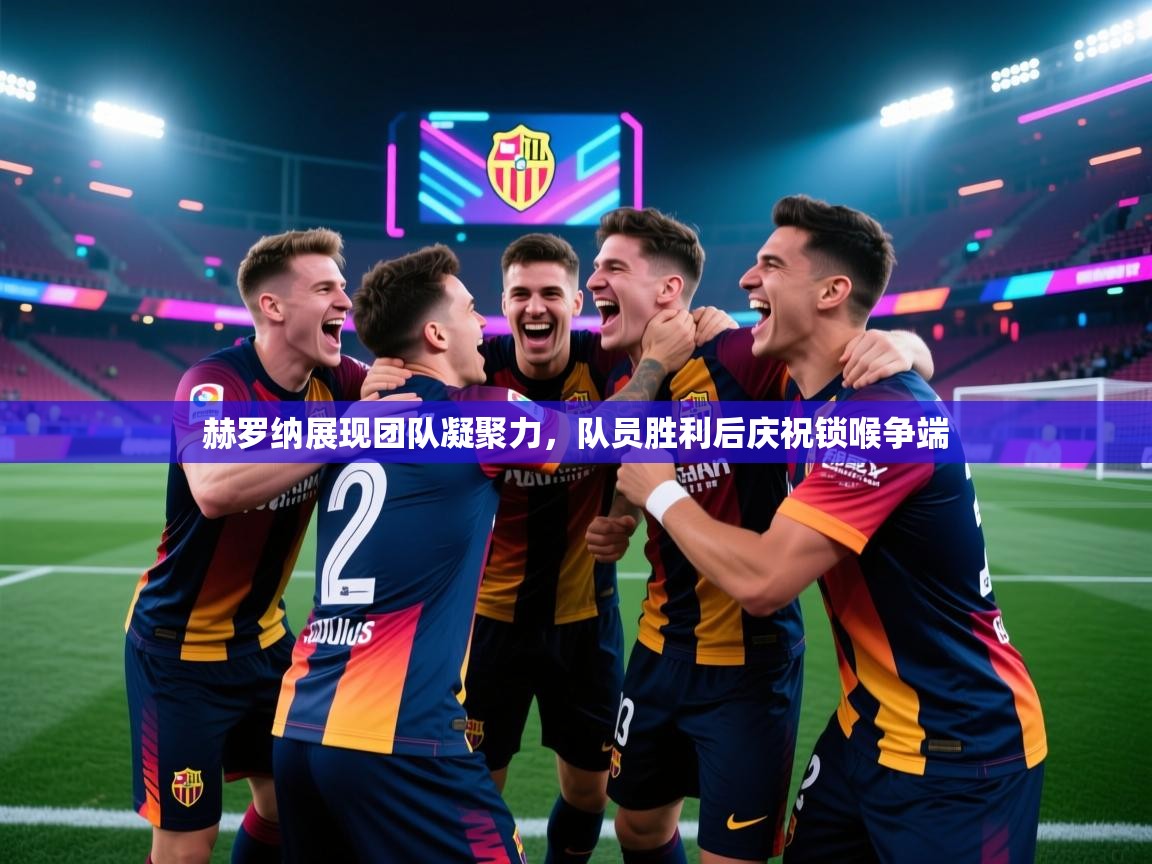 赫罗纳展现团队凝聚力，队员胜利后庆祝锁喉争端  第2张